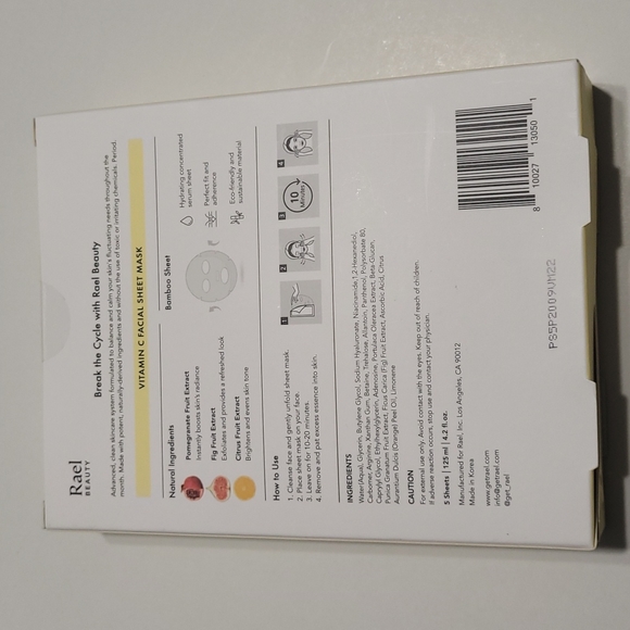 BNIB Vitamin C sheet masks - Picture 2 of 3